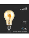V-tac LED Крушка - 10W Filament E27 A60 Амбър 2200К 217157 - 4
