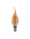 V-tac LED Крушка - 4W Filament E14 Кендъл Амбър Спирала Плам 2200K 217116