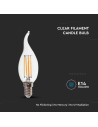 V-tac LED Крушка - 4W Filament E14 Кендъл Пламък 6000K 214430 - 5
