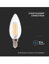 V-tac LED Крушка - 4W Filament E14 Кендъл 6400K 214414 - 2