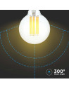 V-tac LED Крушка - 6W Filament E27 G95 3000K 214305 - 5