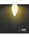 V-tac LED Крушка - 4W Filament E14 Кендъл 3000K 214301 - 5