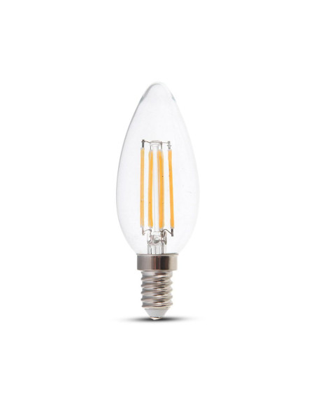 LED Крушка 4W Filament E14 Кендъл Димиращ 3000K