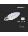 V-tac LED Крушка - 6W E27 Кендъл 3000K 2143421 - 6