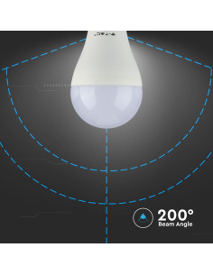 V-tac LED Крушка - 8.5W E27 A60 Термо Пластик 6400K 3Бр/Сет 217242 - Цена | LEDs4economy 2