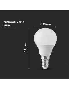 V-tac LED Крушка - 3.7W E14 3000K 214123 - Цена | LEDs4economy 2