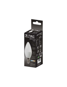 V-tac LED Крушка - 3.7W E14 C37 Кендъл 6500K 214122 - Цена | LEDs4economy 2