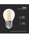V-tac LED Крушка - 6W Filament E27 G45 6400К 130LM/W 2853 - 2