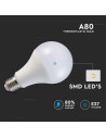 V-tac LED Крушка - 18W E27 A80 2000 Lumen Пластик 3000К 2707 - 3