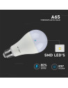 V-tac LED Крушка - 15W E27 A60 Термо Пластик 6400K 2Бр/Блистер 7302 - 5