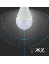 V-tac LED Крушка - 15W E27 A60 Термо Пластик 6400K 2Бр/Блистер 7302 - 6