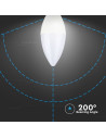 V-tac LED Крушка - 5.5W E14 Кендъл 6400K 2Бр/Блистер 7293 - 4