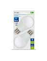 V-tac LED Крушка - 9W E27 A60 Термо Пластик 3Степенно Димиране 2700K 2Бр/Блистер - NEW 7309 - 2