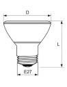 V-tac LED Крушка - 8W PAR20 E27 6000K 4265 - 3