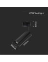 V-TAC 15W LED Прожектор Релсов Монтаж SAMSUNG Чип Черен 5000K - 21361 - 8