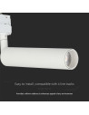 V-TAC 15W LED Прожектор Релсов Монтаж SAMSUNG Чип Бял 4000K - 21357 - 3
