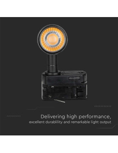 V-TAC 7W LED Прожектор Релсов Монтаж SAMSUNG Чип Черен 4000K - 21354 - Цена | LEDs4economy 2
