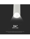 V-TAC 7W LED Прожектор Релсов Монтаж SAMSUNG Чип Бял 4000K - 21351 - 2