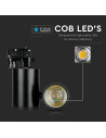 V-TAC 15W LED Прожектор Релсов Монтаж Черно Тяло Бяла Светлина - 1303 - 11