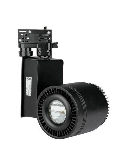 45W LED COB CRI-gt95 Прожектор Релсов Монтаж черно Тяло Бяла Светлина