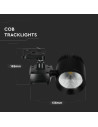 V-TAC 40W LED Прожектор Релсов Монтаж COB Бяла Светлина - 1192 - 2