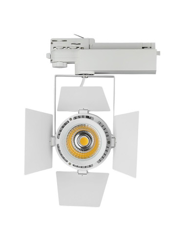 V-TAC 33W LED Прожектор Релсов Монтаж SAMSUNG Чип Бял 5000K - 370