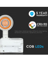 V-TAC 20W LED Прожектор Релсов Монтаж SAMSUNG Чип Бял 5000K - 364 - 5