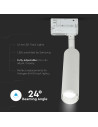 V-TAC 20W LED Прожектор Релсов Монтаж SAMSUNG Чип Бял 5000K - 364 - 6