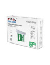 V-TAC 2W LED Евакуационно Таван за Вграждане 6000K - 835
