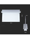 V-TAC 2W LED Евакуационно Таван за Вграждане 6000K - 835 - 2