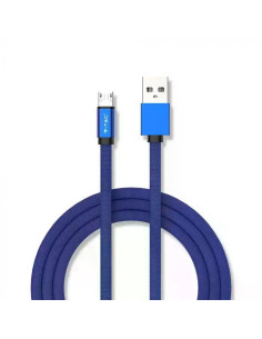 V-TAC 1м. Микро USB Кабел Син Серия "Ruby" - 8496 - Цена | LEDs4economy