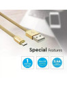 V-TAC 1м. Микро USB Кабел Злато Серия "Ruby" - 8495 - 4