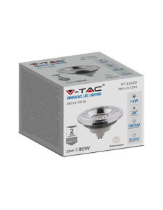 V-tac LED Крушка - AR111 12W GU10 4000K Димируема 217235 - Цена | LEDs4economy 2