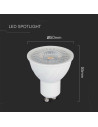 LED Крушка - SAMSUNG ЧИП 6W GU10 6400K - 6