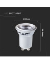 LED Крушка - SAMSUNG CHIP - GU10 2W MR11 80RA 6400K - 3