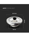 V-tac LED Крушка - AR111 13.5W 12V 40 Градуса G53 Chip 6000K 214255 - 2