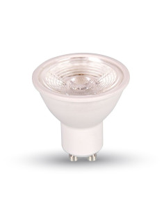 V-tac LED Крушка - 7W GU10 Пластик Лупа Димируема 6000K 38° 1668 - Цена | LEDs4economy