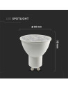 LED Крушка - SAMSUNG ЧИП 6.5W GU10 10° 6400K - 3