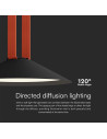 V-TAC 20W LED Магнитен Осветител Въже 120D 3000K Пясъчно Черно Тяло 3 Години Гаранция - 4