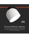 V-TAC 12W LED Магнитен Осветител Въже 120D 3000K Пясъчно Бяло Тяло 3 Години Гаранция - 7