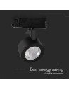 V-TAC 30W LED Прожектор Релсов Монтаж Черно Тяло 3в1 - 10371 - 3