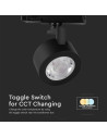 V-TAC 30W LED Прожектор Релсов Монтаж Черно Тяло 3в1 - 10371 - 4