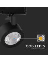 V-TAC 30W LED Прожектор Релсов Монтаж Черно Тяло 3в1 - 10371 - 6