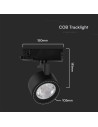 V-TAC 30W LED Прожектор Релсов Монтаж Черно Тяло 3в1 - 10371 - 7