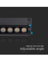 V-TAC 5W LED Магнитен Линеен Спот Регулируем 6400K Черно Тяло - 10259 - 10
