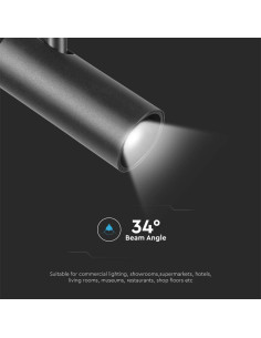 V-TAC 10W LED Магнитен Осветител Прожектор 6400K Черно Тяло - 10253 - Цена | LEDs4economy 2