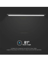 V-TAC 22W LED Магнитен Линеен Осветител 6400K Черно Тяло - 10250 - 3