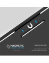 V-TAC 18W LED Магнитен Линеен Осветител 4000K Черно Тяло - 10245 - 10