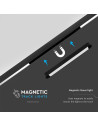 V-TAC 10W LED Магнитен Линеен Осветител 6400K Черно Тяло - 10244 - 10
