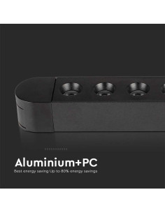 V-TAC 12W LED Магнитен Линеен Спот 3000K Черно Тяло - 10237 - Цена | LEDs4economy 2